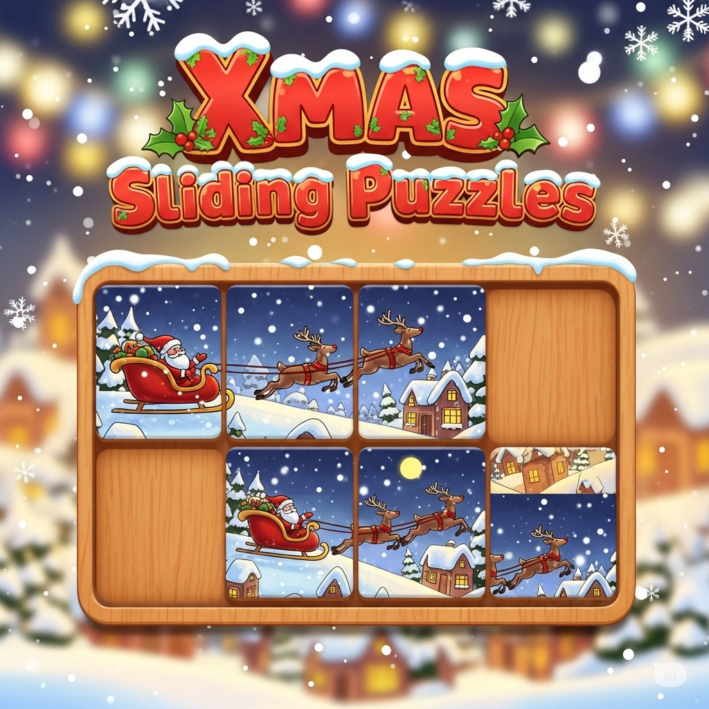 Xmas Sliding Puzzles