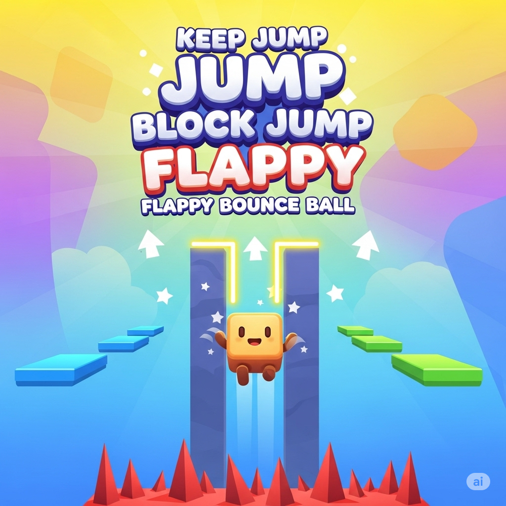 Keep Jump Flappy Block Jump Flappy Bounce Ball